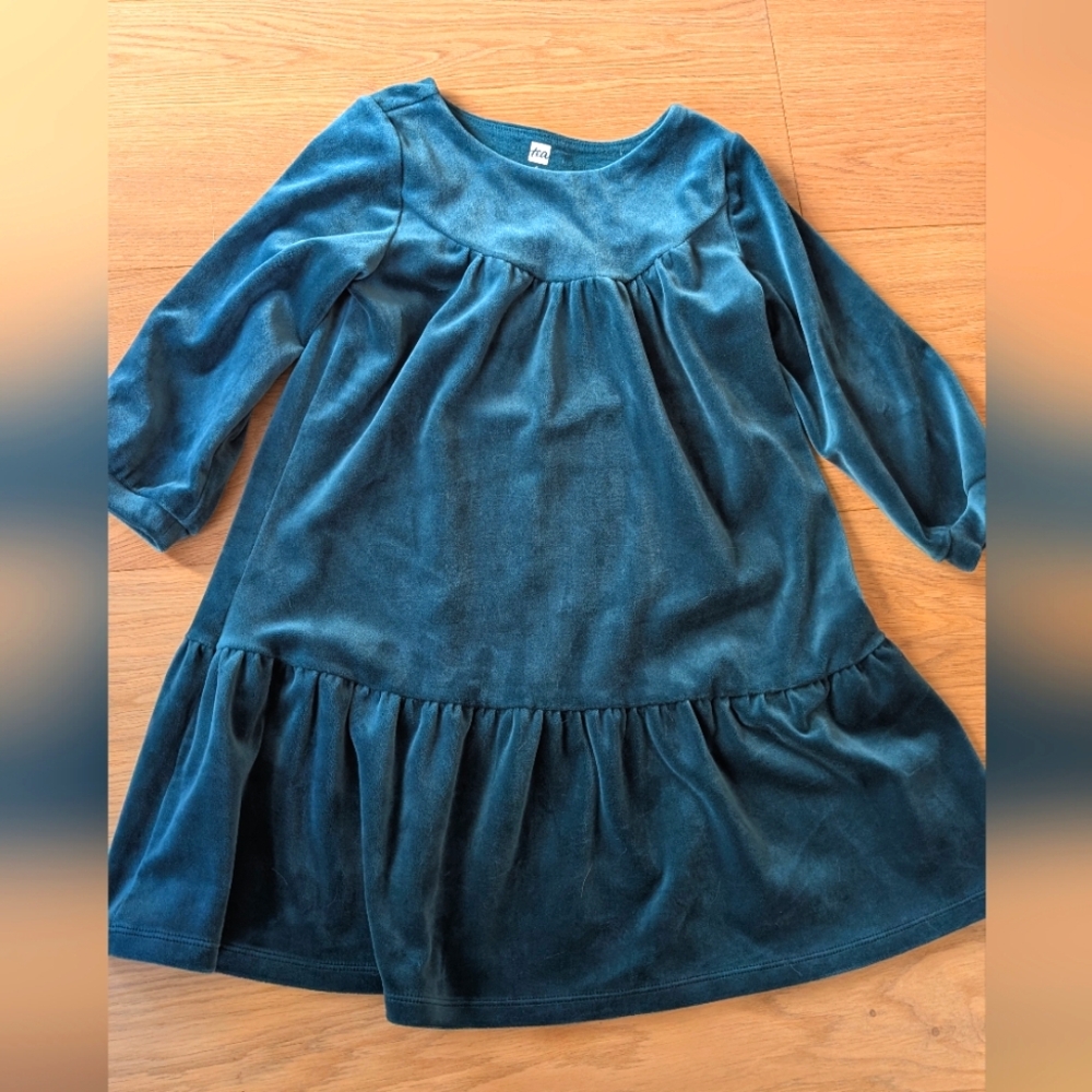 Tea Collection Teal Kids Dress